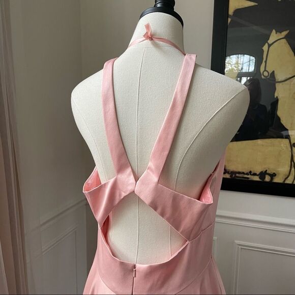 Glow Pink Princess Prom Drew Formal Gown Rhinestone 10 - Picture 6 of 10